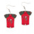 Tampa Bay Buccaneers Earrings Jersey Style - Special Order