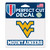 West Virginia Mountaineers Decal 4.5x5.75 Perfect Cut Color - Special Order