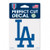 Los Angeles Dodgers Decal 4x4 Perfect Cut Color