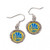 Golden State Warriors Earrings Round Style - Special Order