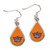 Phoenix Suns Earrings Tear Drop Style - Special Order