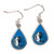 Dallas Mavericks Earrings Tear Drop Style - Special Order