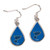 St. Louis Blues Earrings Tear Drop Style - Special Order