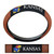 Kansas Jayhawks Steering Wheel Cover - Premium Pigskin - Special Order