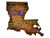 LSU Tigers Wood Sign - State Wall Art - Special Order