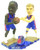 Detroit Pistons Milicic & Wallace Forever Collectibles Bobble Mates