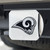 Los Angeles Rams Hitch Cover Chrome Emblem on Chrome - Special Order