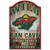 Minnesota Wild Sign 11x17 Wood Fan Cave Design - Special Order