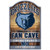 Memphis Grizzlies Sign 11x17 Wood Fan Cave Design - Special Order