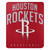 Houston Rockets Blanket 50x60 Fleece Lay Up Design