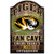 Missouri Tigers Sign 11x17 Wood Fan Cave Design - Special Order