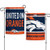 Denver Broncos Flag 12x18 Garden Style 2 Sided Slogan Design - Special Order