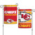 Kansas City Chiefs Flag 12x18 Garden Style 2 Sided Slogan Design