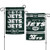 New York Jets Flag 12x18 Garden Style 2 Sided Slogan Design - Special Order