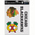 Chicago Blackhawks Decal Multi Use Fan 3 Pack