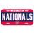 Washington Nationals License Plate Plastic Special Order