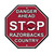 Arkansas Razorbacks Sign 12x12 Plastic Stop Style CO