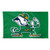 Notre Dame Fighting Irish Flag 3x5 Deluxe Style Leprchaun Design Green Special Order