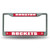 Houston Rockets License Plate Frame Chrome Printed Insert - Special Order