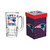 New England Patriots Glass 18oz Tankard Boxed