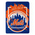 New York Mets Blanket 46x60 Micro Raschel Dimensional Design Rolled