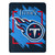 Tennessee Titans Blanket 46x60 Micro Raschel Dimensional Design Rolled