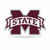 Mississippi State Bulldogs Pennant Shape Cut Logo Design - Special Order