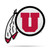 Utah Utes Pennant Shape Cut Logo Design - Special Order