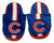 Chicago Cubs Slipper - Youth 8-16 Size 1-2 Stripe - (1 Pair) - S