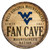 West Virginia Mountaineers Sign Wood 14 Inch Round Barrel Top Design - Special Order