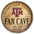 Texas A&M Aggies Sign Wood 14 Inch Round Barrel Top Design - Special Order
