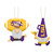 LSU Tigers Ornament Gnome Fan 2 Pack