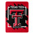 Texas Tech Red Raiders Blanket 46x60 Micro Raschel Dimensional Design Rolled