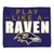 Baltimore Ravens Towel 15x18 Rally Style Full Color