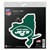 New York Jets Decal 6x6 All Surface State Shape - Special Order