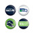Seattle Seahawks Buttons 4 Pack