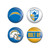 Los Angeles Chargers Buttons 4 Pack