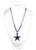 Dallas Cowboys Beads with Medallion Mardi Gras Style