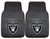 Las Vegas Raiders Car Mats Heavy Duty 2 Piece Vinyl