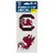 South Carolina Gamecocks Set of 2 Die Cut Decals