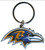 Baltimore Ravens Chrome Logo Cut Keychain