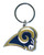 Los Angeles Rams Chrome Logo Cut Keychain - Special Order