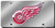 Detroit Red Wings License Plate Laser Cut Silver - Special Order
