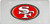 San Francisco 49ers License Plate Laser Cut Silver