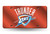 Oklahoma City Thunder License Plate Laser Cut Light Orange - Special Order