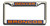 Denver Broncos License Plate Frame Laser Cut Chrome