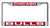 Chicago Bulls License Plate Frame Laser Cut Chrome - Special Order