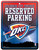 Oklahoma City Thunder Sign Metal Parking - Special Order