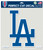 Los Angeles Dodgers Decal 8x8 Die Cut Color