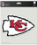 Kansas City Chiefs Decal 8x8 Die Cut Color